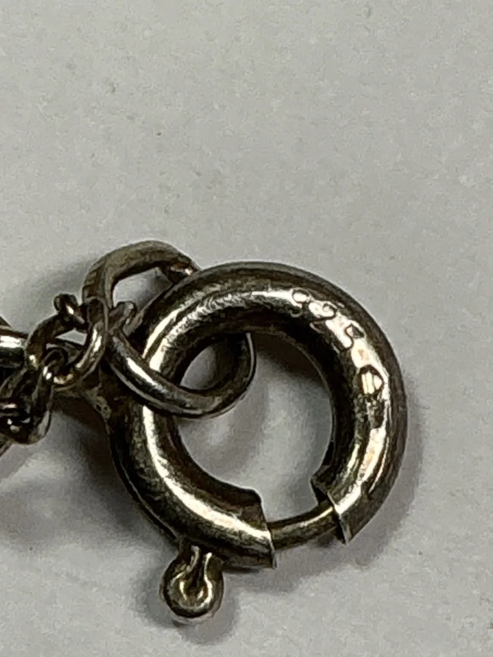 Sterling Silver Skeleton KEY pendant W/ Petite Curb Chain. 19 inches long
